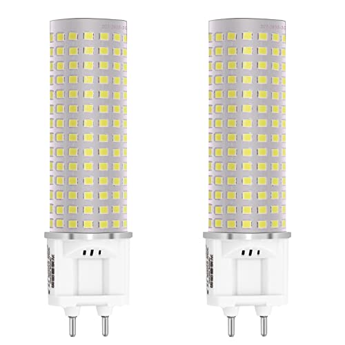 TIMPPER 20 W G12 LED-Glühbirne, 2-poliger Sockel, 2880 Lumen, Nicht dimmbar, G12-Glühbirne, AC85–265 V, G12-Halogenbirne, Ersatz für LED-Schienenstrahler, 2 Stück (Color : Warm White 3000K)