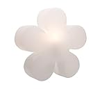 8 seasons design Shining Flower Deko-Lampe Blume Ø 40cm (Weiß), E27 Fassung inkl. Leuchtmittel in warmweiß, als Indoor- & Outdoor Deko, Kinderzimmer, Nachttischlampe