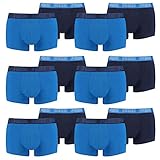 PUMA 12 er Pack Short Boxer Boxershorts Men Pant Unterwäsche kurz 100000884, Farbe:003 - True Blue, Bekleidungsgröße:XL