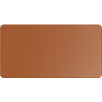 Satechi Öko-Leder Schreibtischunterlage 58,4 cm x 31 cm – Schreibtischunterlage & Schutzauflage – unbedenklich für lackierte und lasierte Holzoberflächen (Braun)