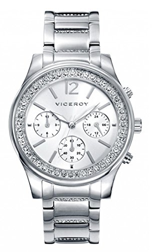 Viceroy Damen Multi Zifferblatt Quarz Uhr mit Edelstahl Armband 40848-85