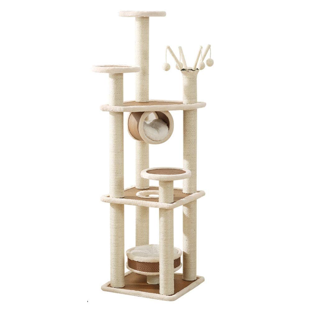 Cat Climbing Multi-Level-Wohnung Kratzbaum Katze Katze Katzenkratzturmplattform Nach Der Katze Hauskatze Hängematte Heimat Der Plattform Turm Spielzeug Katze Privaten Raum Klettert Kratzbaum