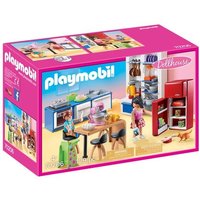 Playmobil Konstruktions-Spielset "Familienküche (70206) Dollhouse"