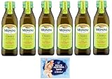 6er-Pack Monini CLASSICO Natives Olivenöl Extra,Olio Extra Vergine di Oliva,250ml Glasflaschen + 1er-Pack Kostenlos Felce Azzurra Talkumpuder, 100g-Beutel