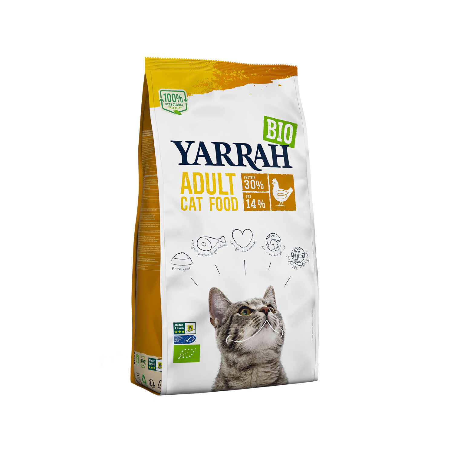 Yarrah Bio Adult Katzenfutter - Huhn - 2,4 kg
