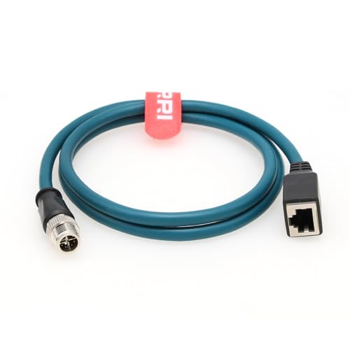 DRRI DRRI Ethernet-Kabel für Cognex-Kamera, 8-poliger X-Code-Stecker auf RJ45-Buchse, Ethernet-Kabel für Cognex-Kamera, Schaltschrank, Sensoren
