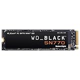 WD_BLACK SN770 NVMe SSD 1 TB (High-Performance Gaming SSD, PCIe Gen4, M.2 2280, Lesen 5.150 MB/s, Schreiben 4.900 MB/s) Schwarz