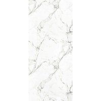 Duschrückwand Soft-Touch Marmor schwarz / weiß 100x255x0,3 cm