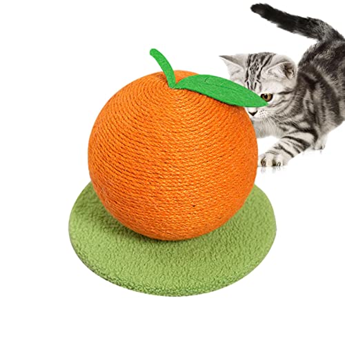 Katzenkratzball | Fruchtförmige Kratzbäume für Hauskatzen | 10 Zoll Katzenkratzbaum Sisal Kratzbäume Teppich Katzenkratzbaum für Kätzchen oder kleinere