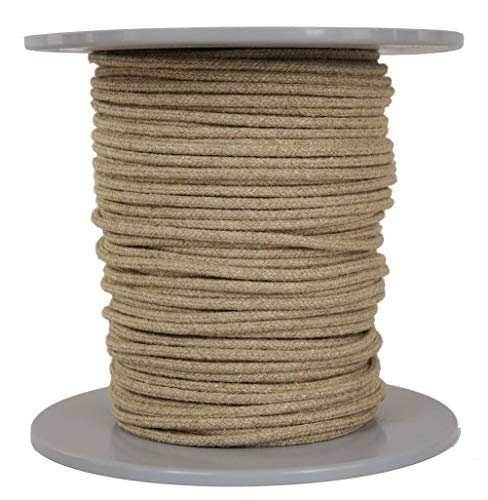 Gepotex Leinenseil/Seil aus Leinen/Flachsseil 16fach geflochten Natur Durchmesser ca. 5mm - Länge: 100 Meter - hergestellt aus naturbelassenem Leinengarn, biologisch abbaubar und umweltfreundlich