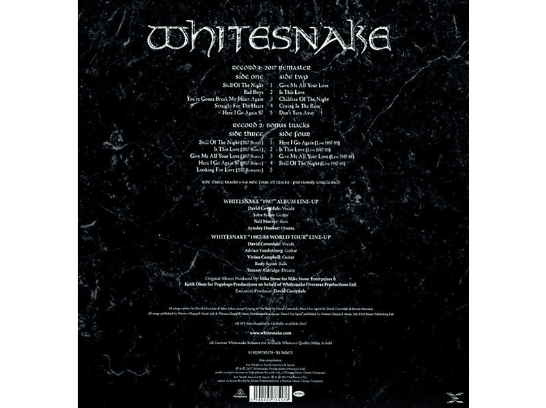 Whitesnake - 1987 (30th Anniversary Edition) (Vinyl)