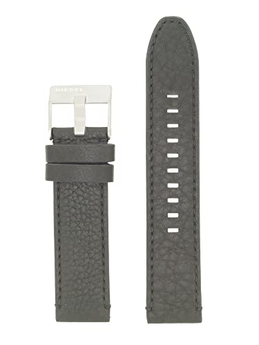 Diesel Uhrband Wechselarmband LB-DZ4505 Ersatzband Leder 22 mm Schwarz