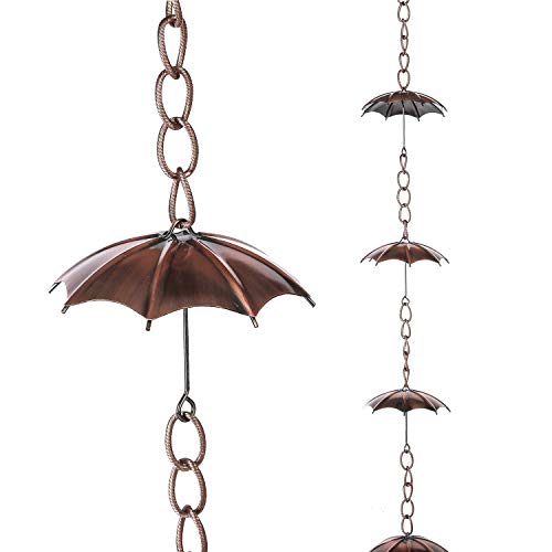 Topadorn Regenschirm, Regenketten, 183 cm, Eisen, Metall