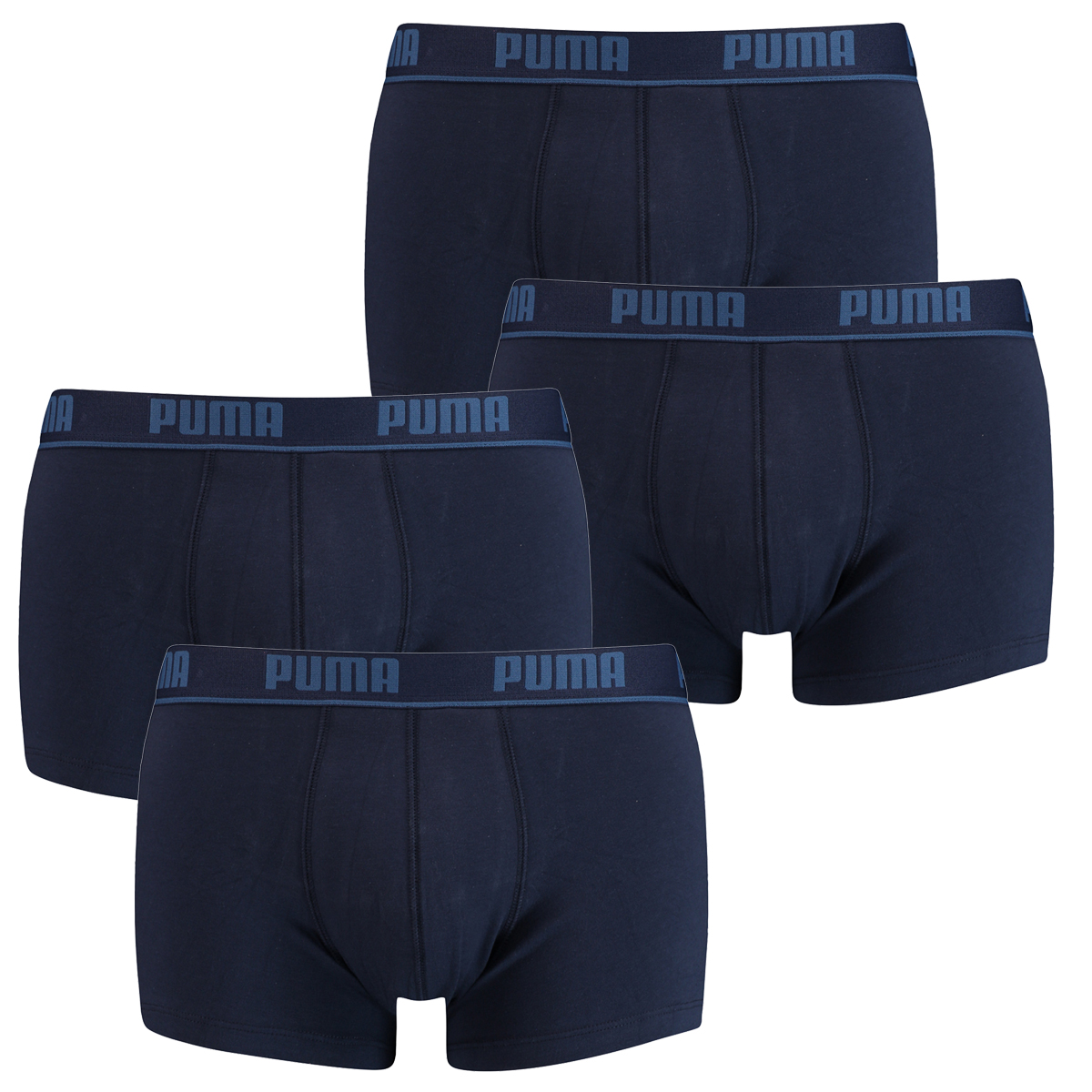 Puma Herren Shortboxer Basic Unterhosen 4er Pack in verschiedenen Farben 521025001 (2er red-grey (072)/2er red-grey (072), S)