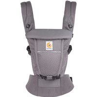 Ergobaby Adapt Babytrage für Neugeborene ab Geburt, 3-Positionen SoftFlex Mesh Ergonomische Babybauchtrage Rückentrage Baby-Tragetasche, Graphite Grey