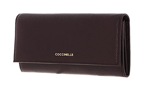 Coccinelle Metallic Soft Wallet Darkbrown