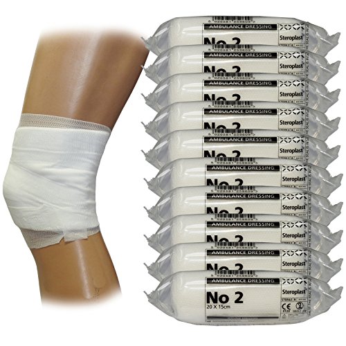 Steroplast Notfall-Erste-Hilfe-, steril, Stück Bandage, 5 Größen, No1–7