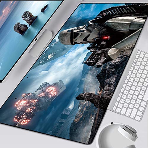 BILIVAN Star Wars Mauspad für Laptop, XXL, Gaming-Mauspad, HD, groß, XL, Gamer, Schreibtisch, Tastatur, Spielmatten (800 x 300 x 3 mm, 3)