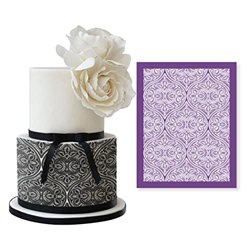 Maxtonser Cake Mesh Stencil Lace Flower Grass Fabric Cake Stencil Decorating Tool,Mesh Stencil