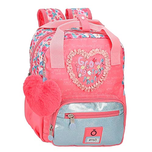 Enso Together Growing Kleiner Rucksack, anpassbar, Rosa, 23 x 28 x 10 cm, Polyester, 6,44 l