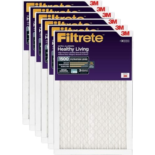 Filtrete ur00–6pk-1e Air Filter, 16 in. x 20 in. x 1 in, weiß