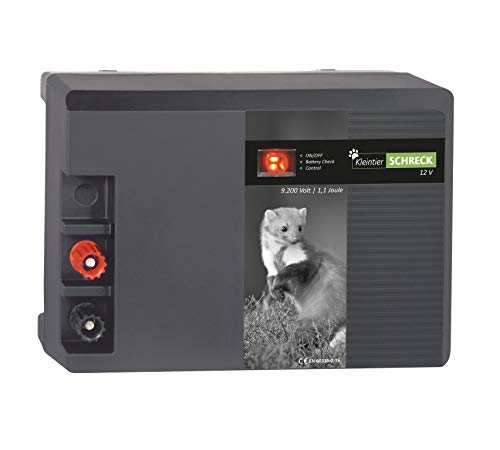Eider Weidezaungerät KleintierSCHRECK - 12 Volt - modernes Batteriegerät speziell für die Kleintierhaltung - Made in Germany