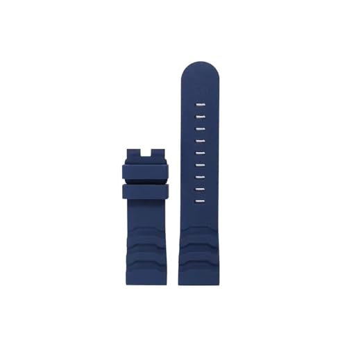 WUURAA Geeignet for Luminox XS3749 3789 3741 3745 Herrenarmband-Armbanduhr-Zubehörarmband 24 mm (Color : Blue-no buckle, Size : 24MM_NO LOGO)