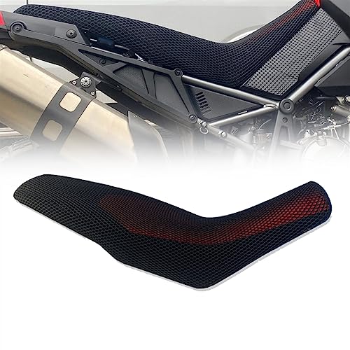 WELSAA Motorrad 3D Honeycomb Für Aprilia Tuareg660 2021 2022 2023 Schutz Sitzbezüge Mesh Kissen Atmungsaktive Tuareg 660 Zubehör Zubehör