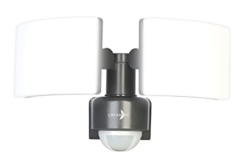 Lunartec Wandlampe: Duo-LED-Außenwandstrahler mit Bewegungssensor, 3.200 lm, 40 W, IP65 (Hof-Strahler mit Bewegungsmelder)