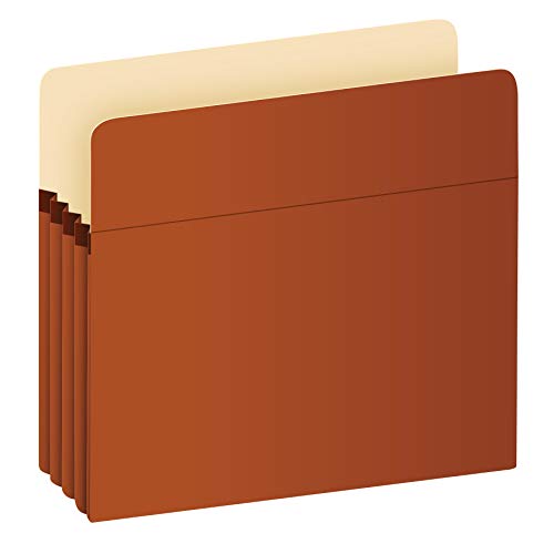 Pendaflex Fächertasche für Dokumente, Briefgröße, Redrope, 8,9 cm Erweiterung, verstärkt mit DuPont Tyvek-Material, Redrope, 25 Stück pro Box (1524E-OX)