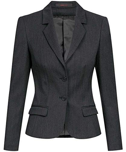 GREIFF Größe 44 Corporate Wear Basic Damen Blazer Slim Fit Anthrazit Modell 1434 7000