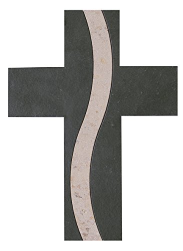 Schmuckkreuz aus Schiefer, 30x22 cm