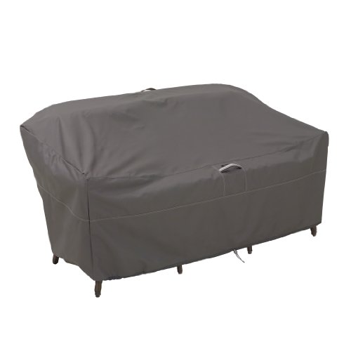 Classic Accessories Ravenna Anpassbare Gartensofa Abdeckung Mit Kordelverschluss - Wasserdicht Und Anti-uv Schutz Abdeckplane Für Loungesofa & Gartenbank - M (193,04 Cm L X 82,55 Cm T X 83,82 Cm H)