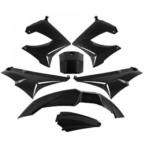 Verkleidungs-Set TNT für Motorrad Derbi 50 Senda Xrace 7-teilig schwarz