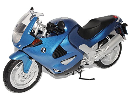 Motormax B-M-W K1200RS Blau 1/6 Modell Motorrad mit individiuellem Wunschkennzeichen