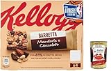 6x Barretta Kellogg’s Mandorle e Cioccolato, Müsliriegel mit Mandeln und Schokolade 128g + Italian Gourmet polpa 400g