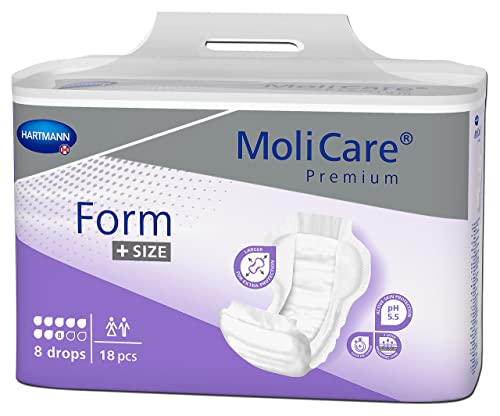 MoliCare Premium Form Plus SIZE Inkontinenzeinlagen, 8 Tropfen, 3x18 Stück