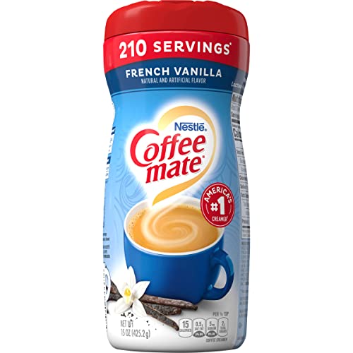 Coffee-Mate French Vanilla Powdered Coffee Creamer, 15-Ounce Packages (Pack of 6) by Coffee-mate [Foods]