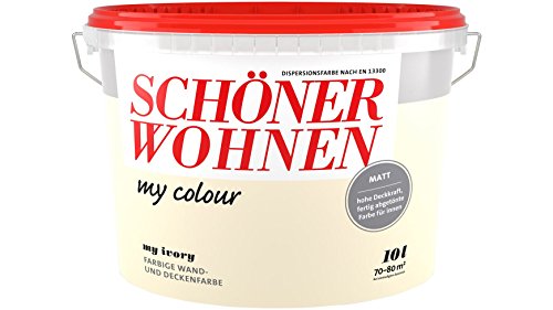 SCHÖNER WOHNEN FARBE Wand- und Deckenfarbe »my colour - my ivory«, matt, 10 l