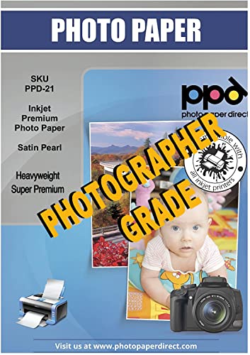 PPD 100xA4 Inkjet Fotopapier 280g Satin Premium Plus Wasserfest, Sofort Trocken PPD-21-100