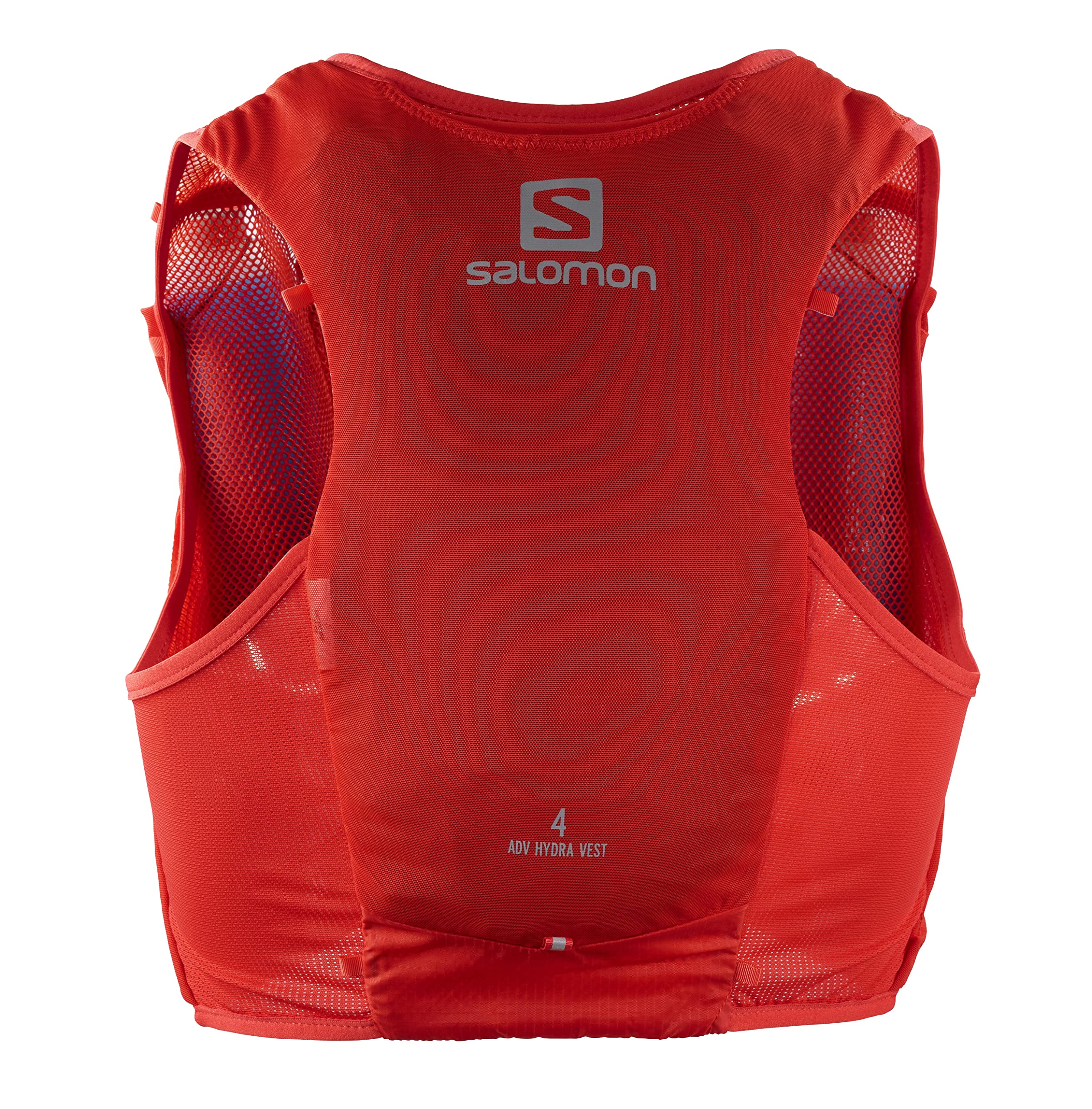 Salomon Adv Hydra Vest 4 Unisex Hydrationsweste Trail running Wandern MTB, Komfort und Stabilität, Schneller Zugriff auf Flüssigkeitszufuhr, Einfaches Design, Rot, M