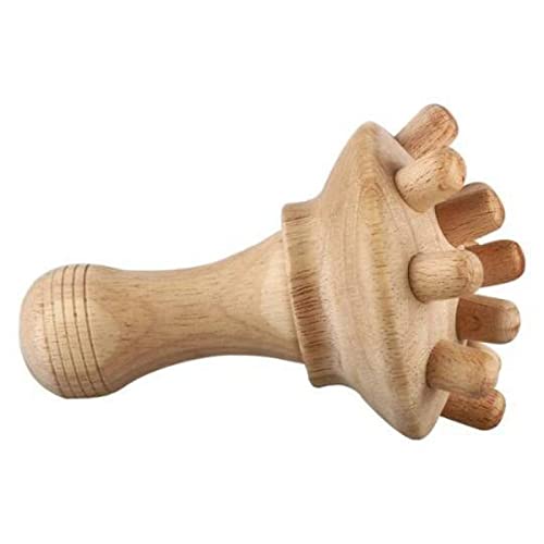 Natürliches Holzpilz-Massagegerät Holz Gua Sha Therapie-Massage-Werkzeuge for Anti-Cellulite-Körper entspannen Muskelfreigabe 1St