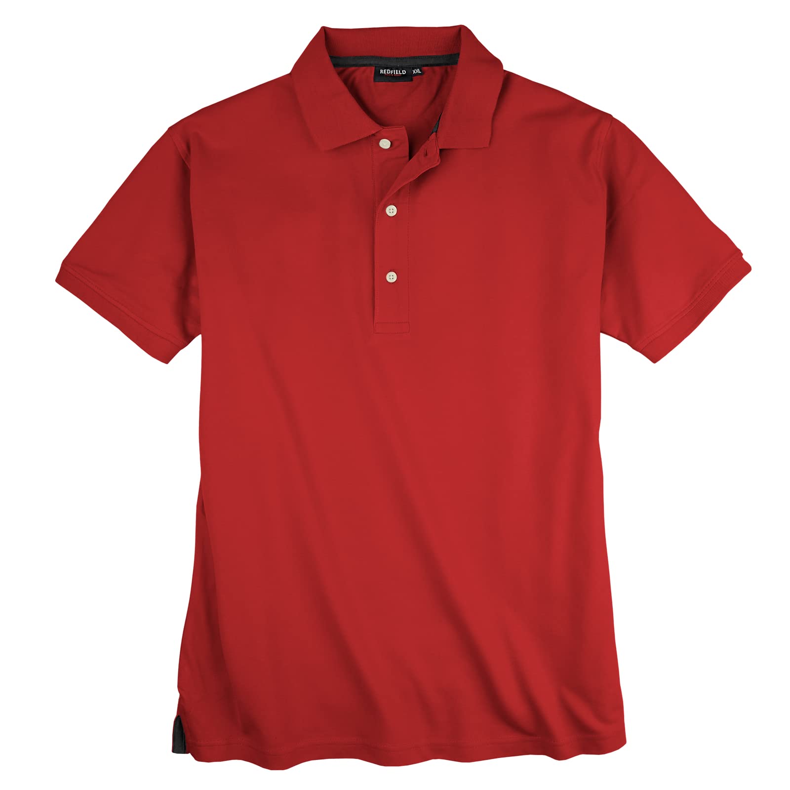 Redfield Basic rotes Stretch-Poloshirt Übergröße, Größe:8XL