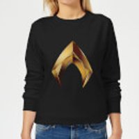 Aquaman Symbol Damen Sweatshirt - Schwarz - S - Schwarz
