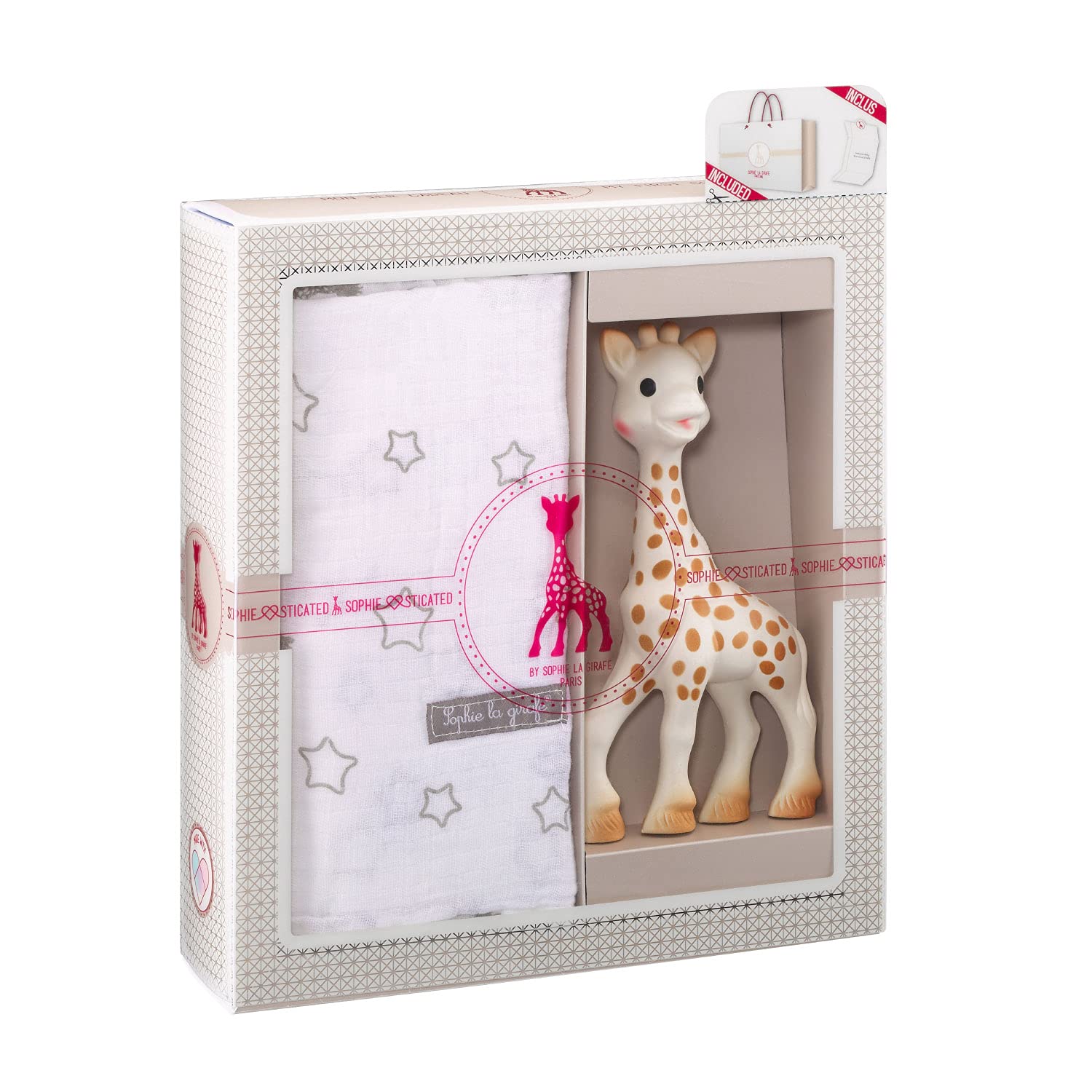 Sophiesticated – Sophie die Giraffe – Geschenkset zur Geburt, ab 2 Jahren, Größe M