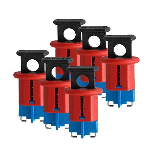 Miniatur-Leitungsschutzschalter, 24,13 mm x 41,7 mm x 24,10 mm x 13,72 mm, Rot, 6 Stück