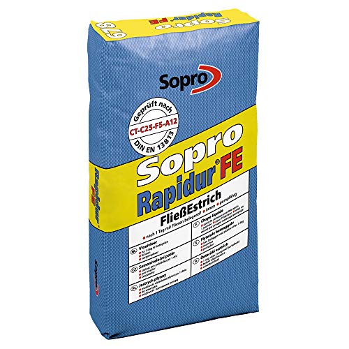 Sopro Rapidur® FließEstrich FE 678 Sack schnell erhärtender und früh belegereifer Zementfließestriche - 25 KG/Sack