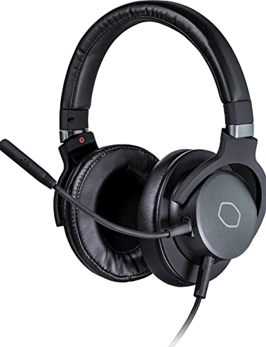 Cooler Master MH752 Gaming Headset with Virtual 7.1 Surround Sound - PC/Console Compatible with 40mm Neodymium Audio Drivers, Crystal Clear Boom Mic and Lightweight Frame - USB/3.5mm Standard Jack