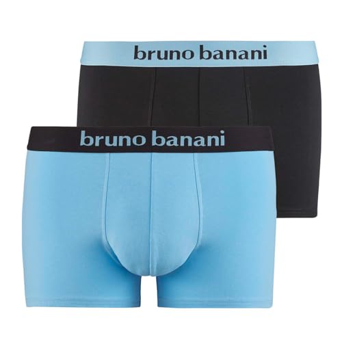 bruno banani - Flowing - Retro Short/Pant - 4er Pack (M Himmelblau/Schwarz)