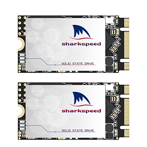 2242 NGFF 128GB M.2 SSD SHARKSPEED Plus interne M2 SSD 3D NAND SATA III 6Gb/s, Solid State Drive für Notebooks Desktop PC (M.2 2242 128GB-2Packs)